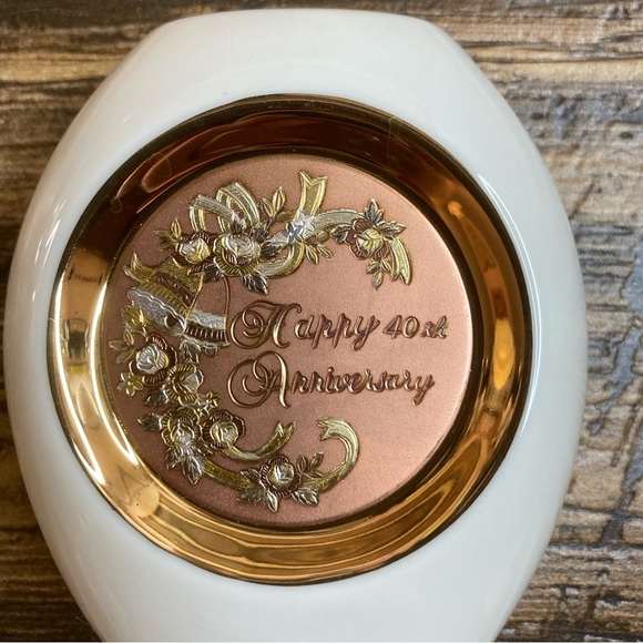 Art of Chokin 40th Anniversary vase with 24 karat gold rim - Picture 9 of 9